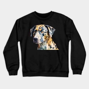 Catahoula Leopard Dog Face Crewneck Sweatshirt